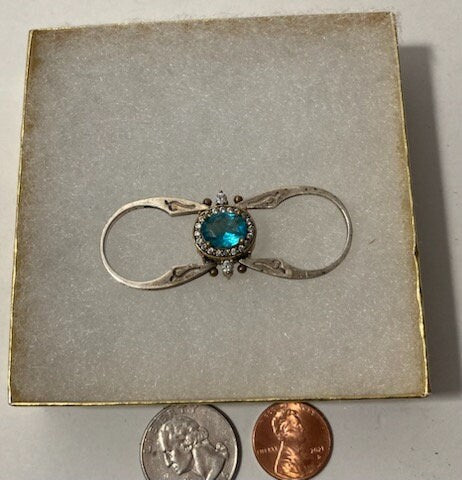 Vintage Sterling Silver Ring, Nice Unique Double Sided Stones Design, Pink, Clear, 2 Rings in One, Size 6 1/2, Nice Design, Quality